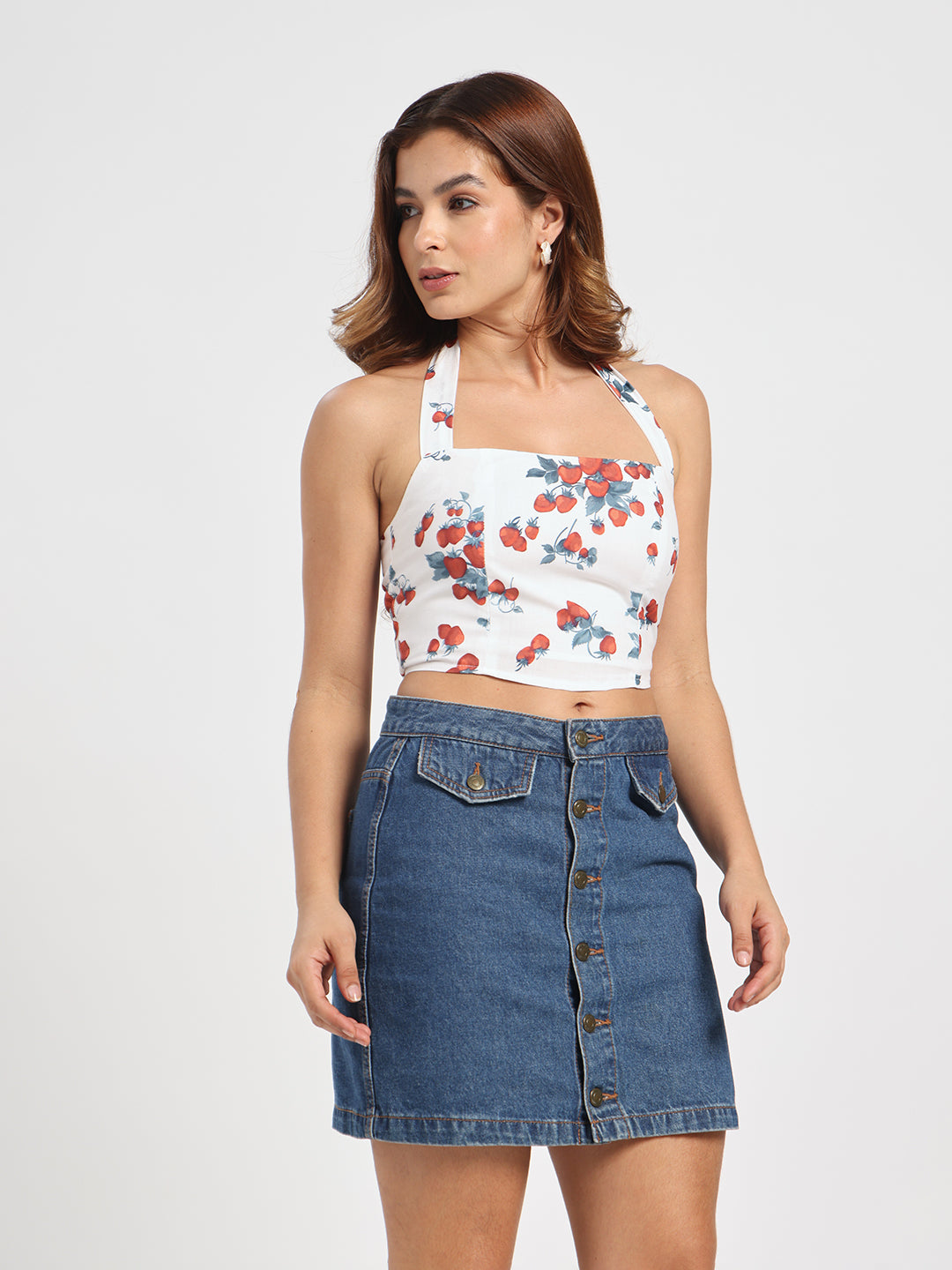 Berry Halter neck top