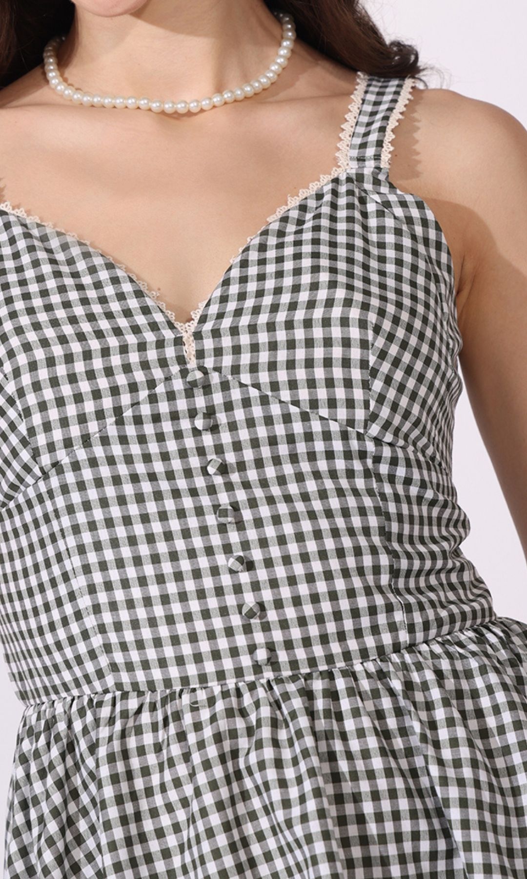 Gingham short dress