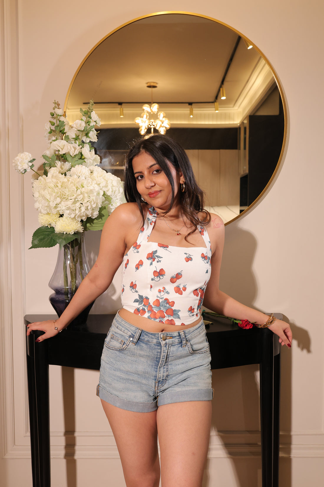 Berry Halter neck top