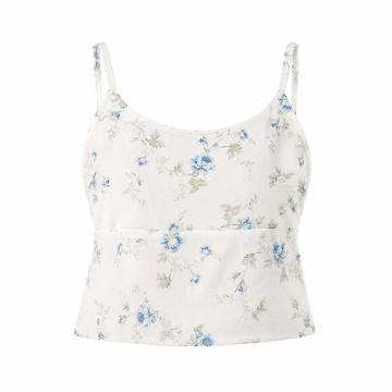 Floral Backless Top