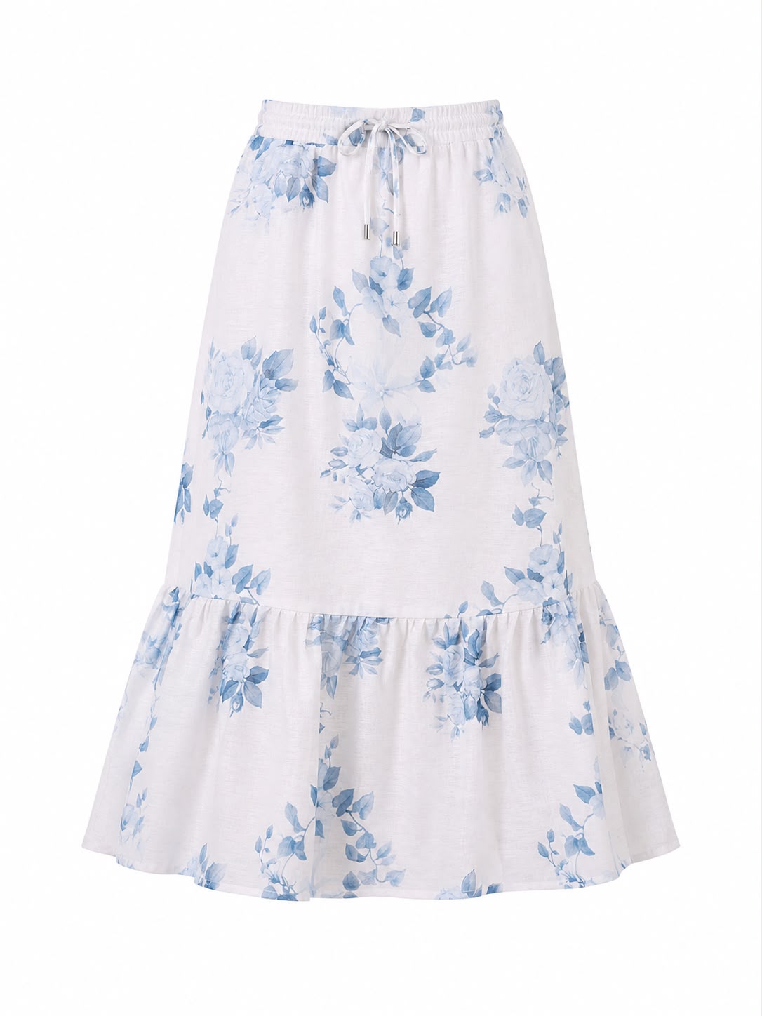 Bloom Ruffle Midi skirt