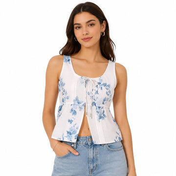 Bloom Tie-Front Top